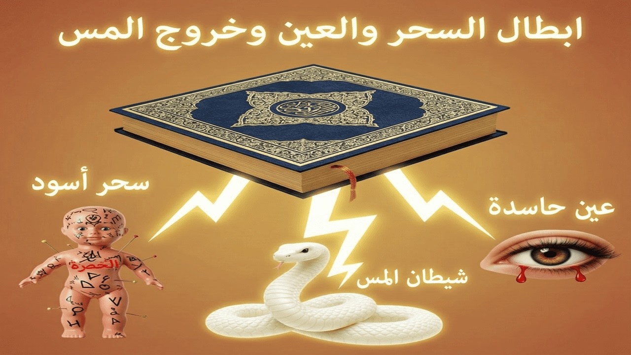 العلاج الشامل للعين والحسد والجن والمس وتطهير شامل للجسم وفك عقد الجسد وخروج السحر والمس وعين الحسد