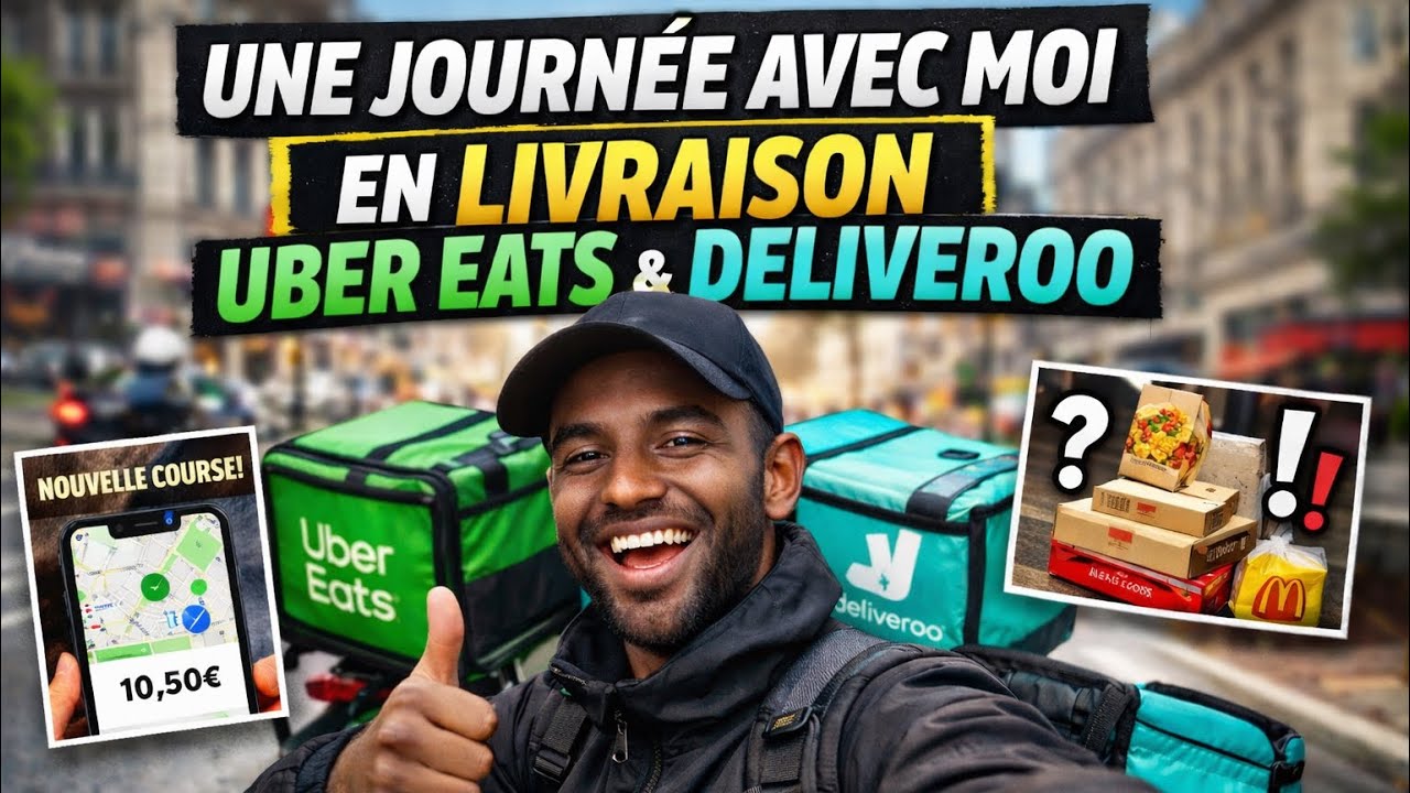 Une journée avec moi  en livraison uber et deliveroo 