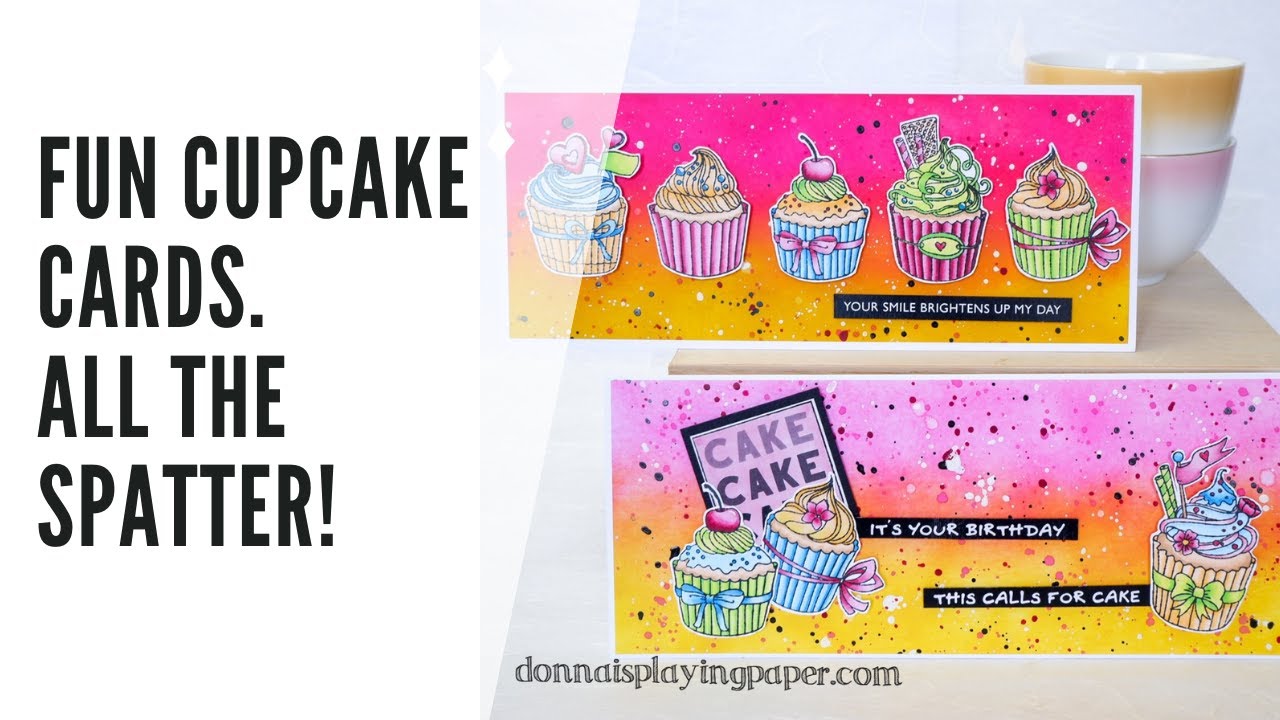Hey Cupcake! Slimline cards