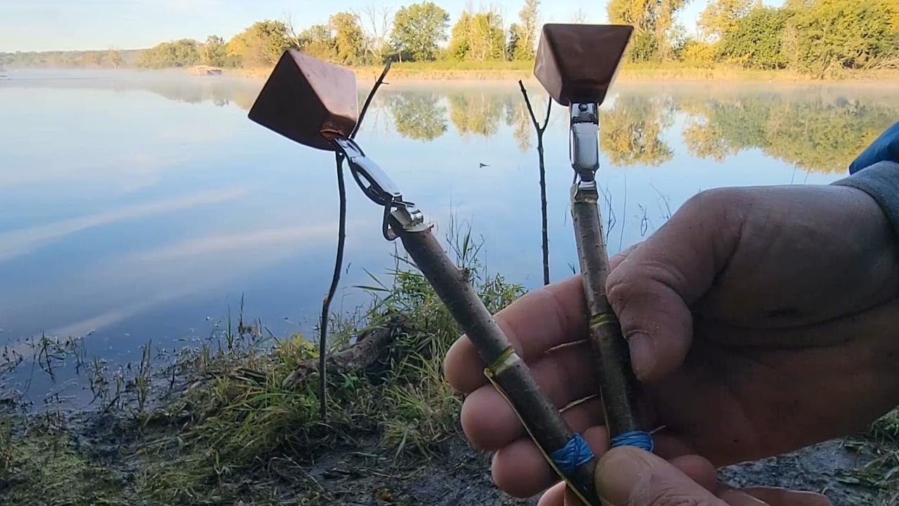 INGENIOSA forma de pescar tiene este pescador