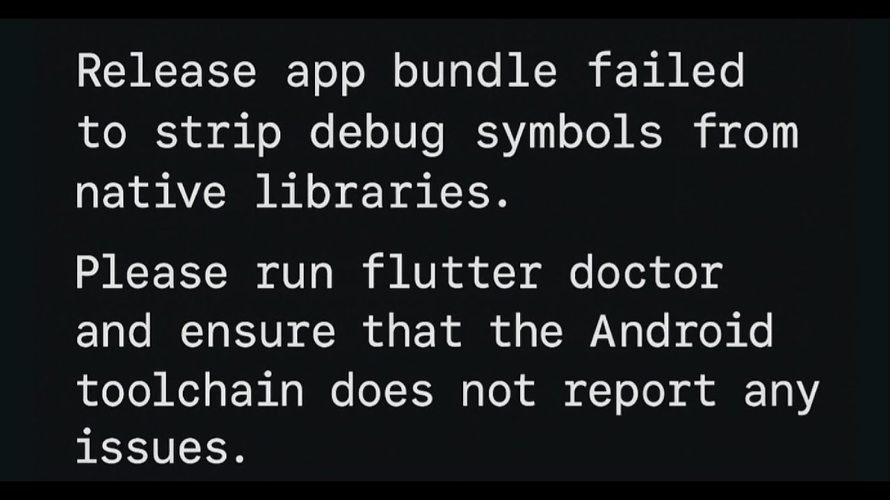 Please run flutter doctor and ensure that the Android toolchain does not report any issues
