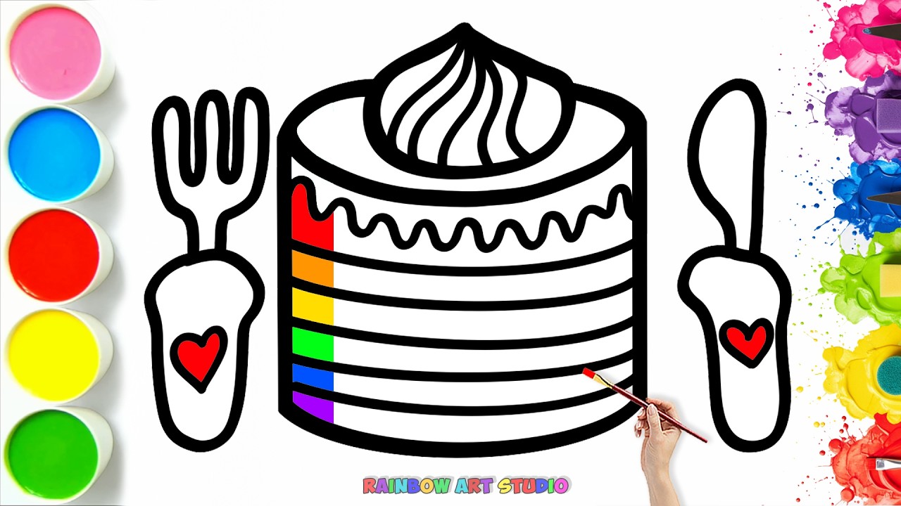 🎂 How To Draw a Delicious Cake | Easy Step By Step Tutorial #102