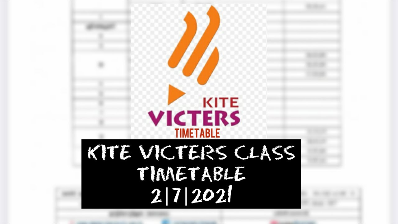 Kite Victors class Timetable|2\7\2021|Friday|&bull;KITE VICTORS TIMETABLE ✅&bull;