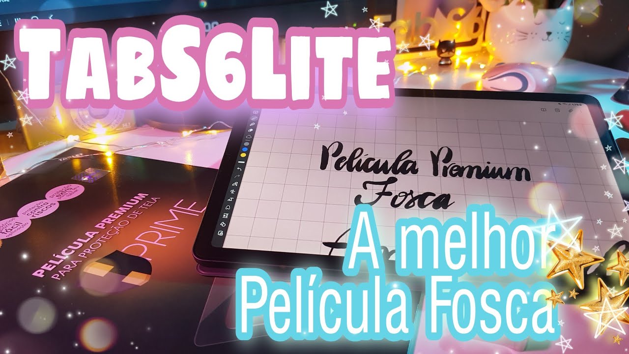 Como aplicar película Hprime fosca no Galaxy Tab s6 Lite e primeira impressão sobre a spen♡