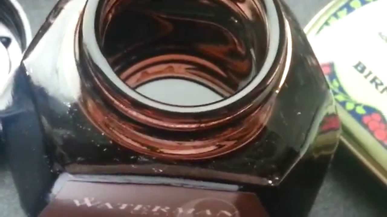 Waterman Absolute Brown Ink Demonstration