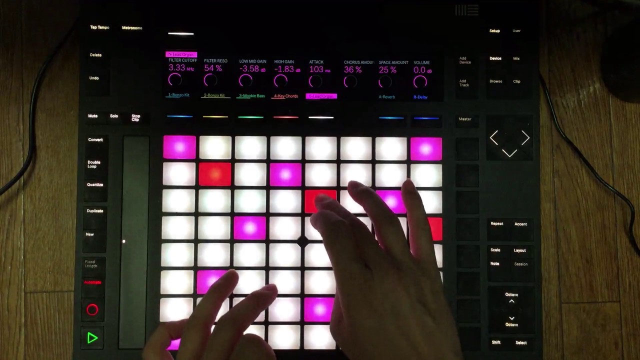 お座敷Ableton  #madewithpush