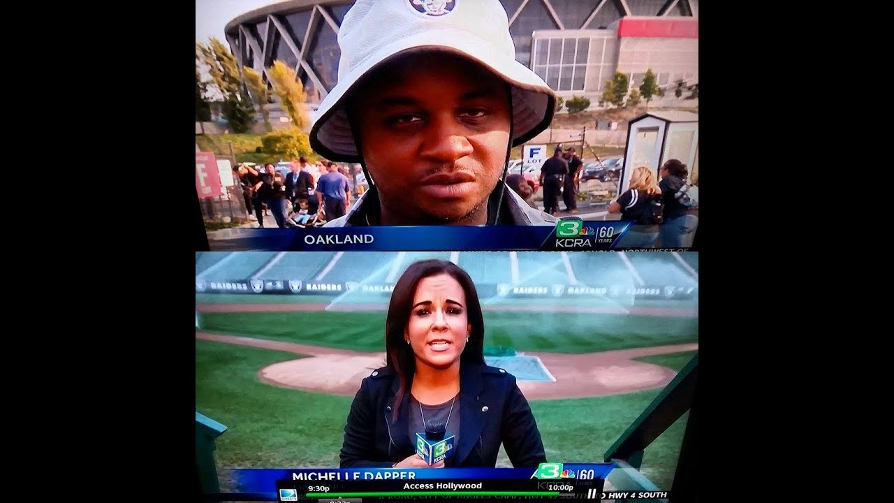 Watch DLabrie Live on KCRA 3 TV News w/ legendary sports journalist Michelle Dapper at Raiders Game