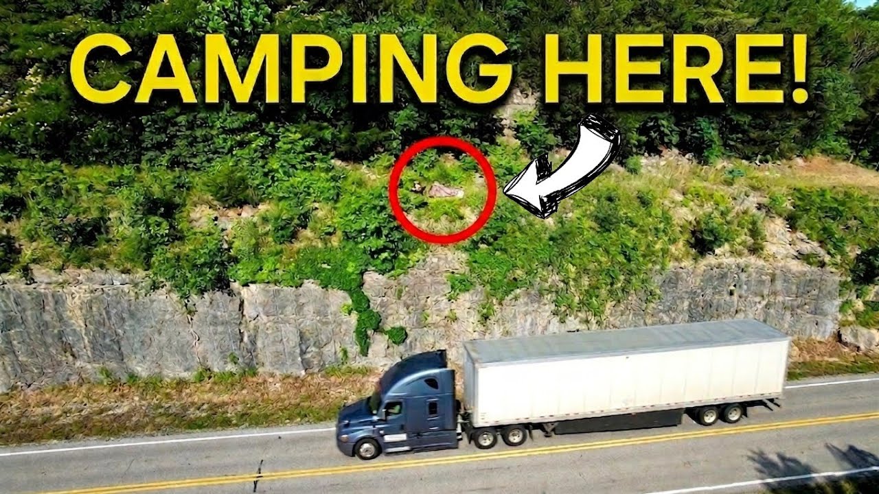 Interstate Cliff Stealth Camp | Bitten By Lone Star Tick!