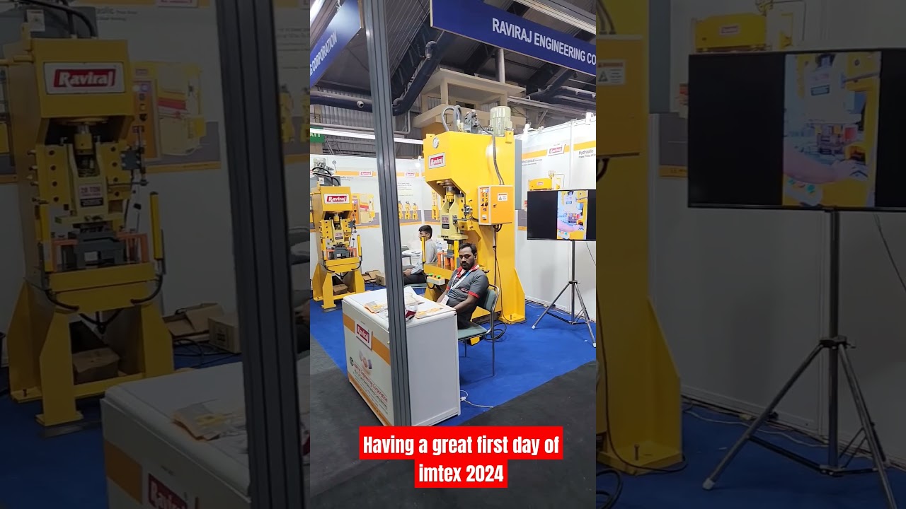 hydraulic power press from Raviraj in Imtex 2024