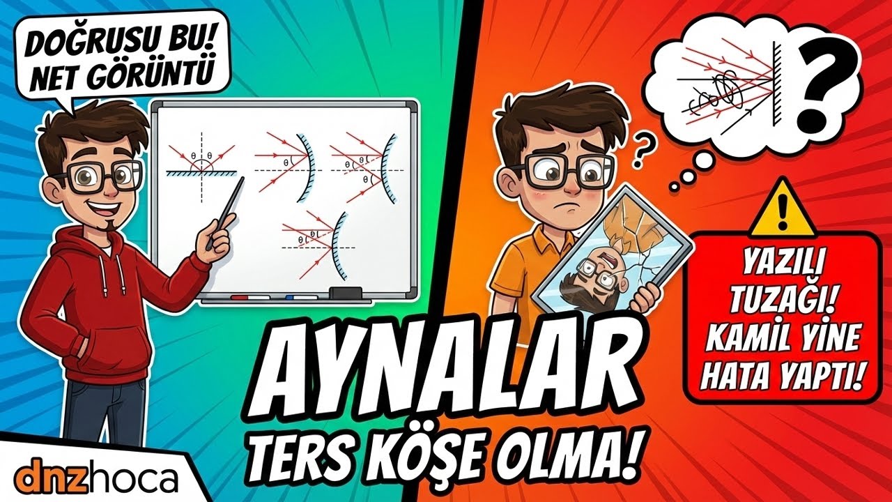 6. Sınıf Fen Aynalar Konu Anlatımı | Düz, Çukur ve Tümsek Ayna (Animasyonlu) 💯