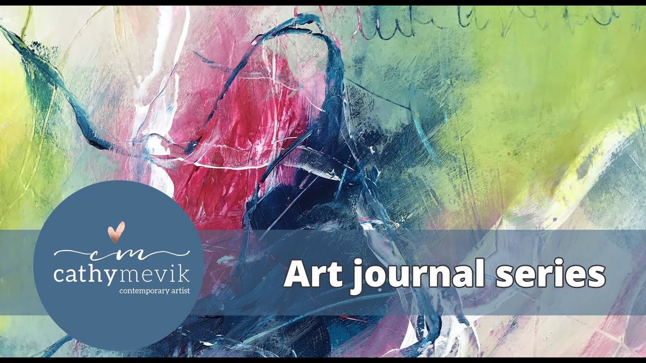 Expressive abstract painting (Full video) - Art journal series