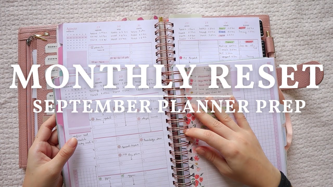 September RESET l Prepping my planner for a new month