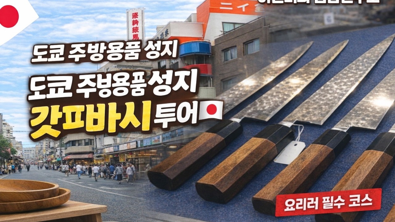 [4K 영상] 일본 주방용품 성지, 갓파바시｜그릇과 칼의 천국을 가다