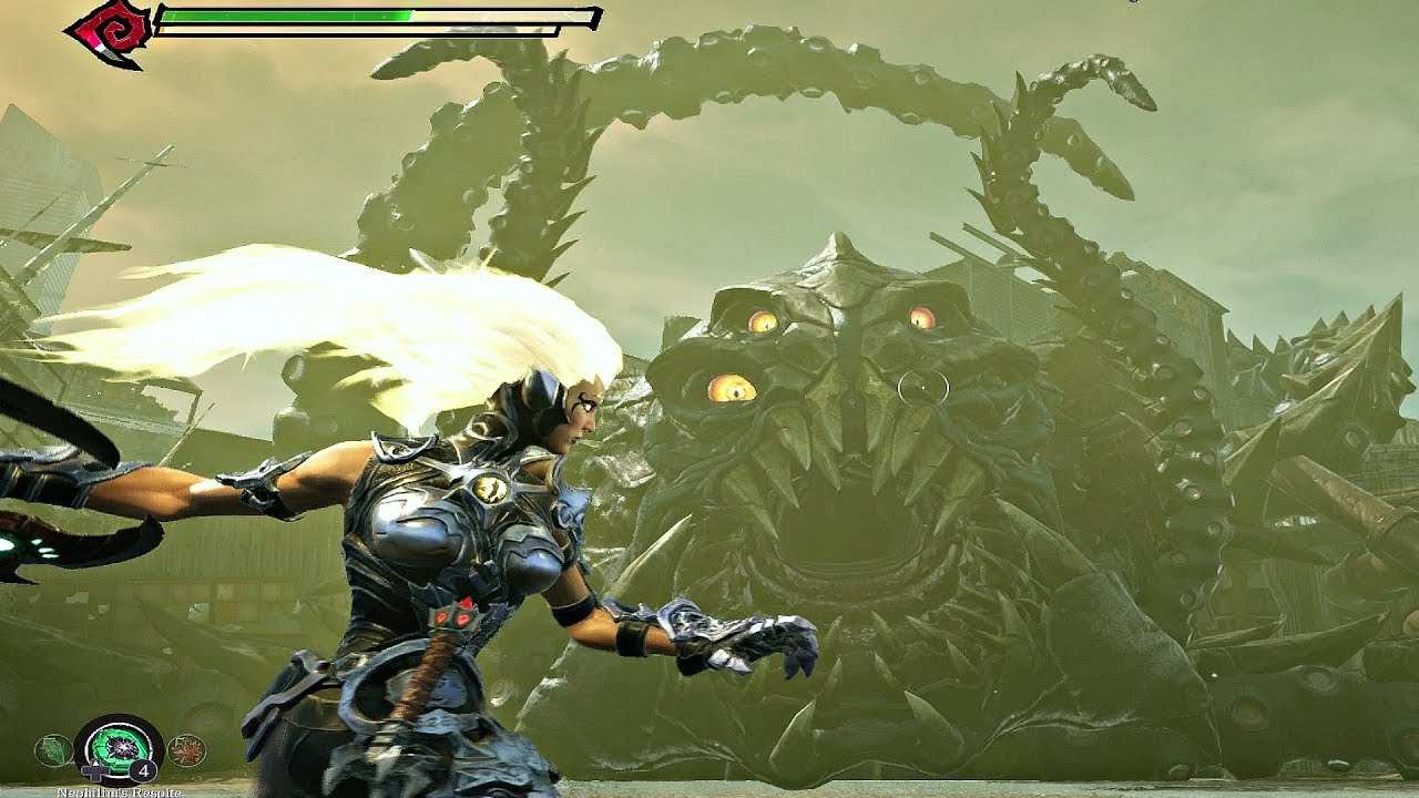 Darksiders 3 - Gluttony Boss Fight & Final Transformation (Darksiders 2018) PS4 Pro