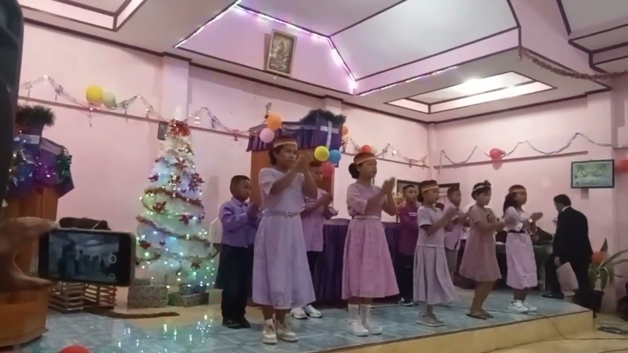 Tarian anak sekolah Minggu #selamatnatal