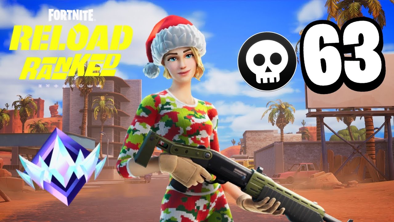 63 Elimination Solo Vs Squads “Ranked RELOAD” Gameplay Wins (UNREAL Fortnite Chapter 6)