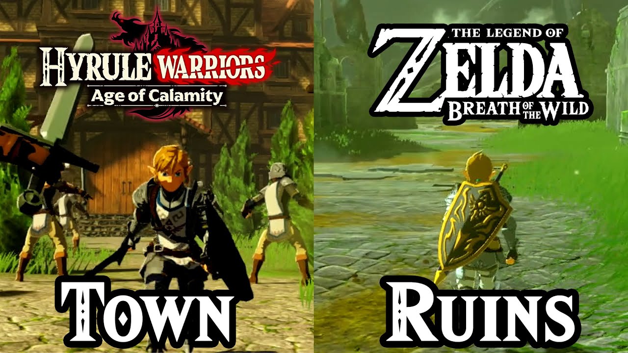 Great Plateau Towns Comparison: Zelda Age of Calamity VS Breath of the Wild!