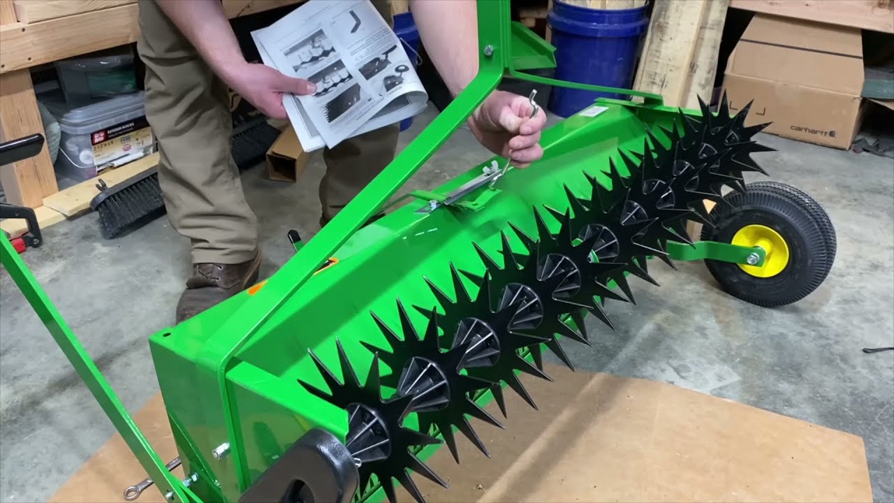 John Deere Aerator Spreader - Flow Control Lever & Shutter Link Assembly