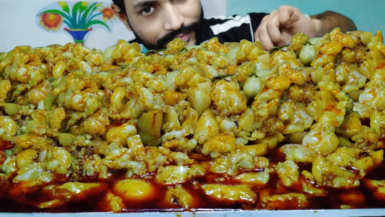 Mostly Keema, & Oily 😮 Mutton Fat Curry With Chicken Curry Roti Eating Show | Big Bites Food