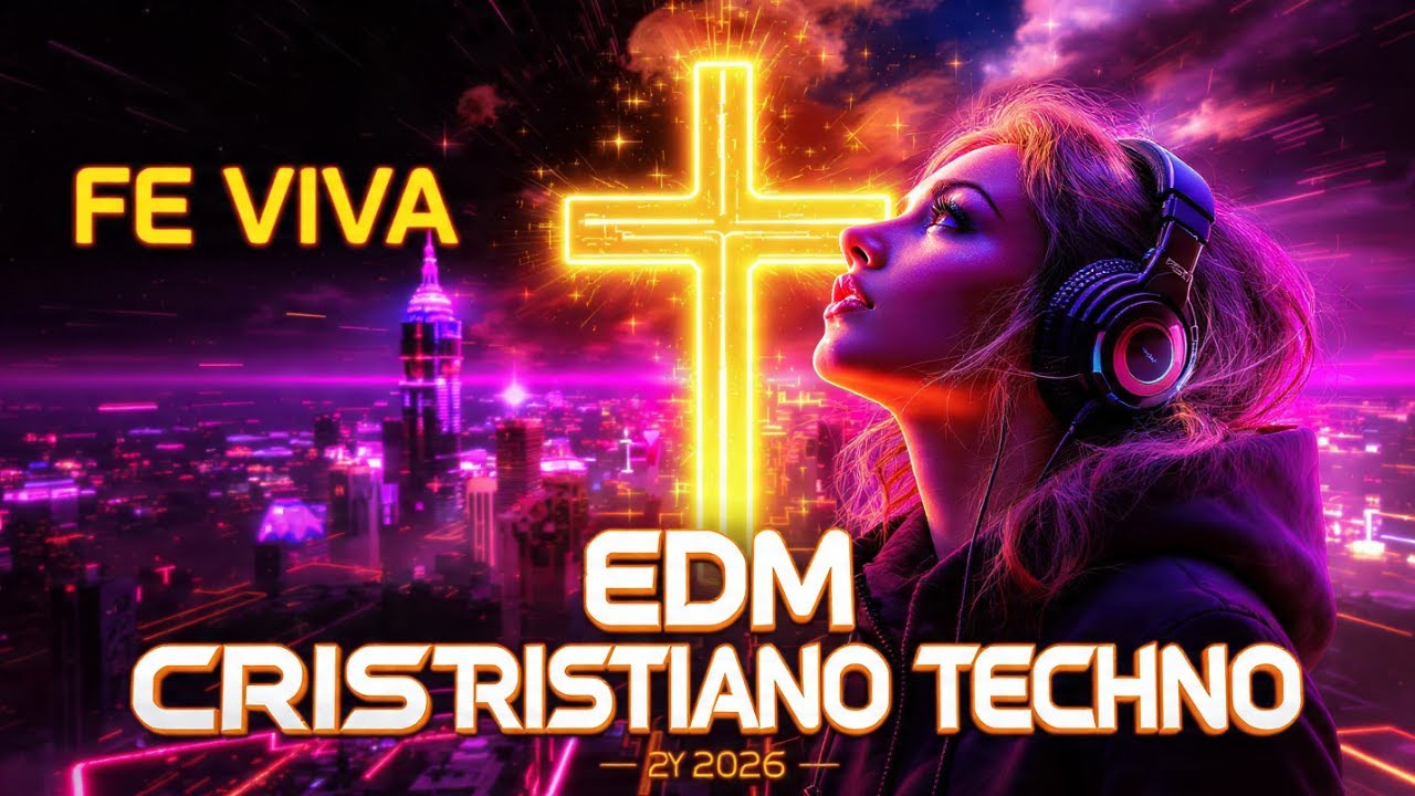 Tecno Cristiano EDM 2026 🙌 Dance Worship Mix ✝️ Hope in the Storm – Christian Techno para Jóvenes