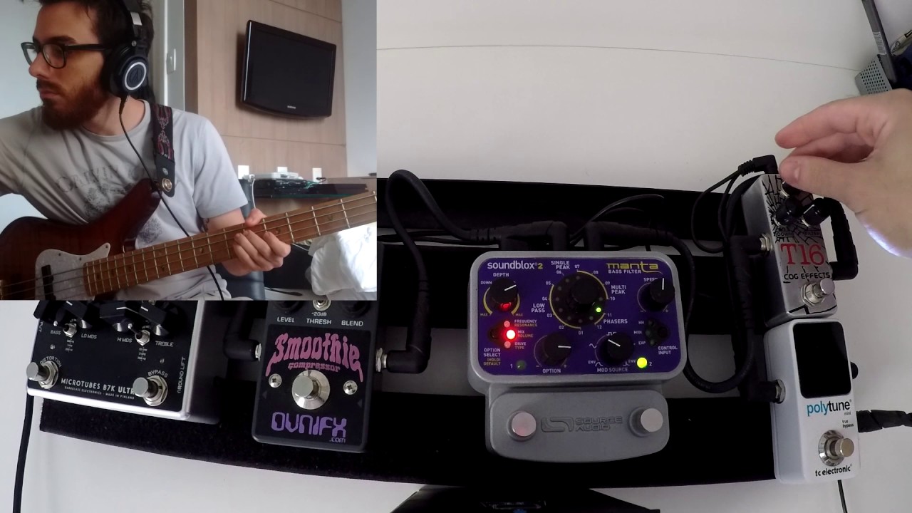 Bass Synth Tones with my pedalboard!