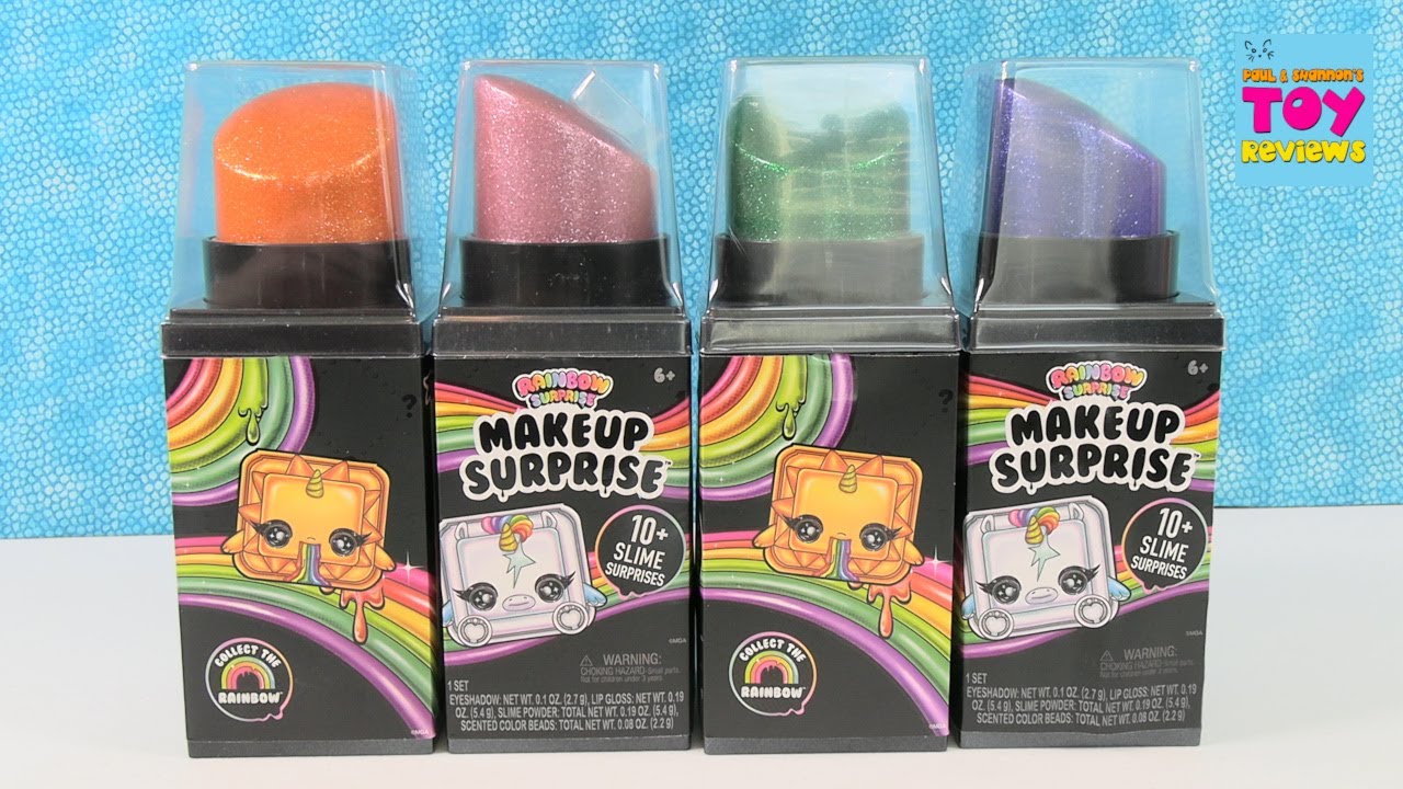 Rainbow Surprise Makeup Surprise Slime Kit Fashion Unboxing Review | PSToyReviews