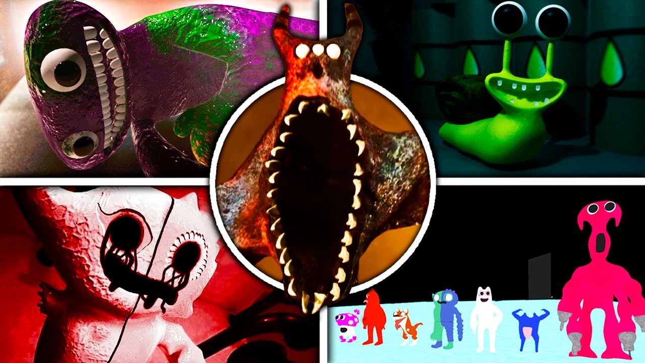 ALL BOSSES, JUMPSCARES & ENDINGS ►❗️Garten of Banban 0-9❗️+ BEHIND THE SCENES