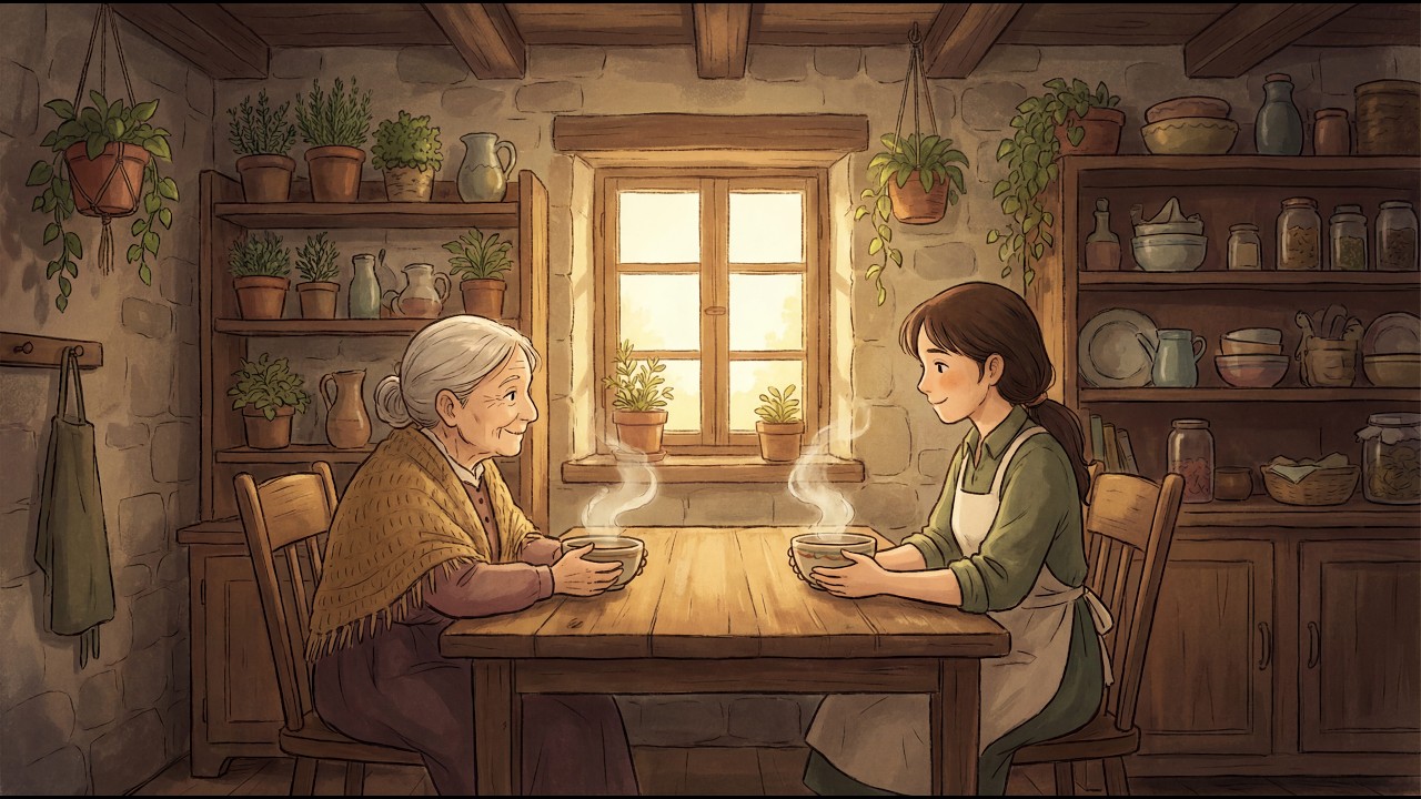 A Day Spent with Grandmother Warm Soup and Quiet Moments | Cozy ASMR