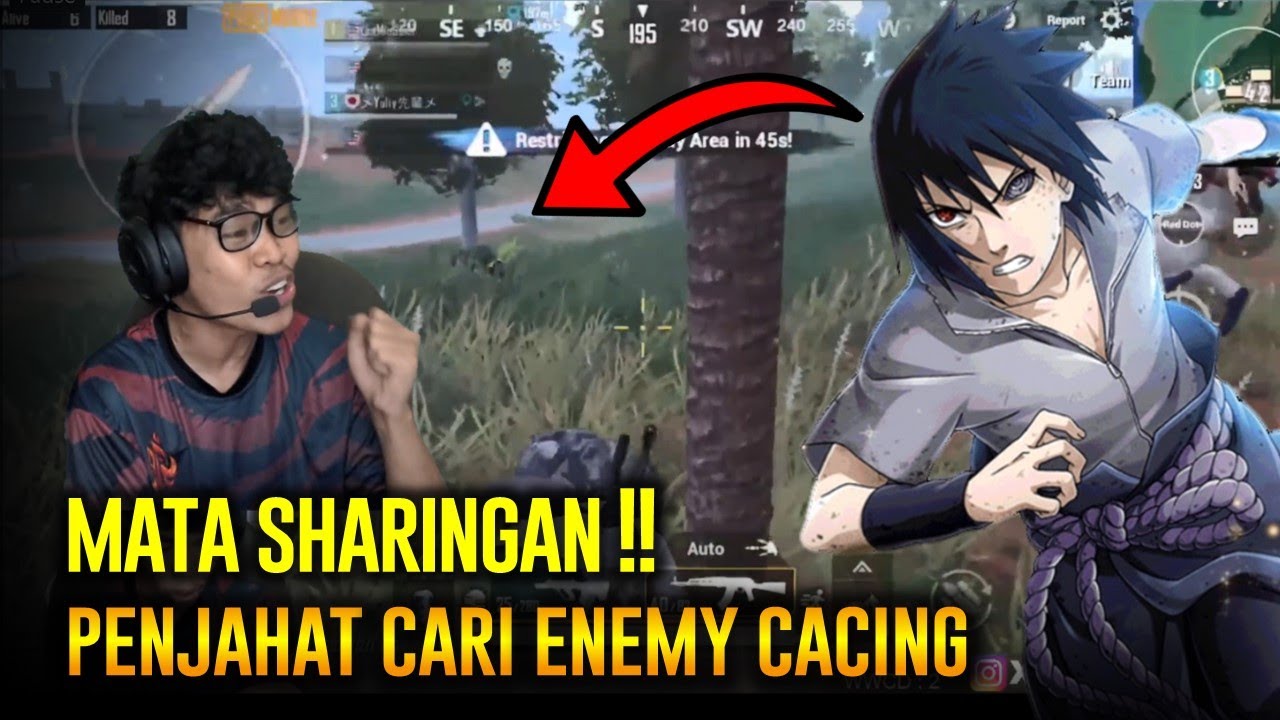 PERTAMA KALI SHARINGAN DI PAKAI DALAM PUBG, PENJAHAT AUTO JADI KING OF SANHOK JO !!