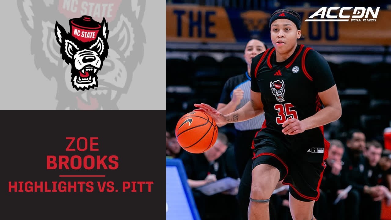 NC State Guard Zoe Brooks Highlights vs. Pitt