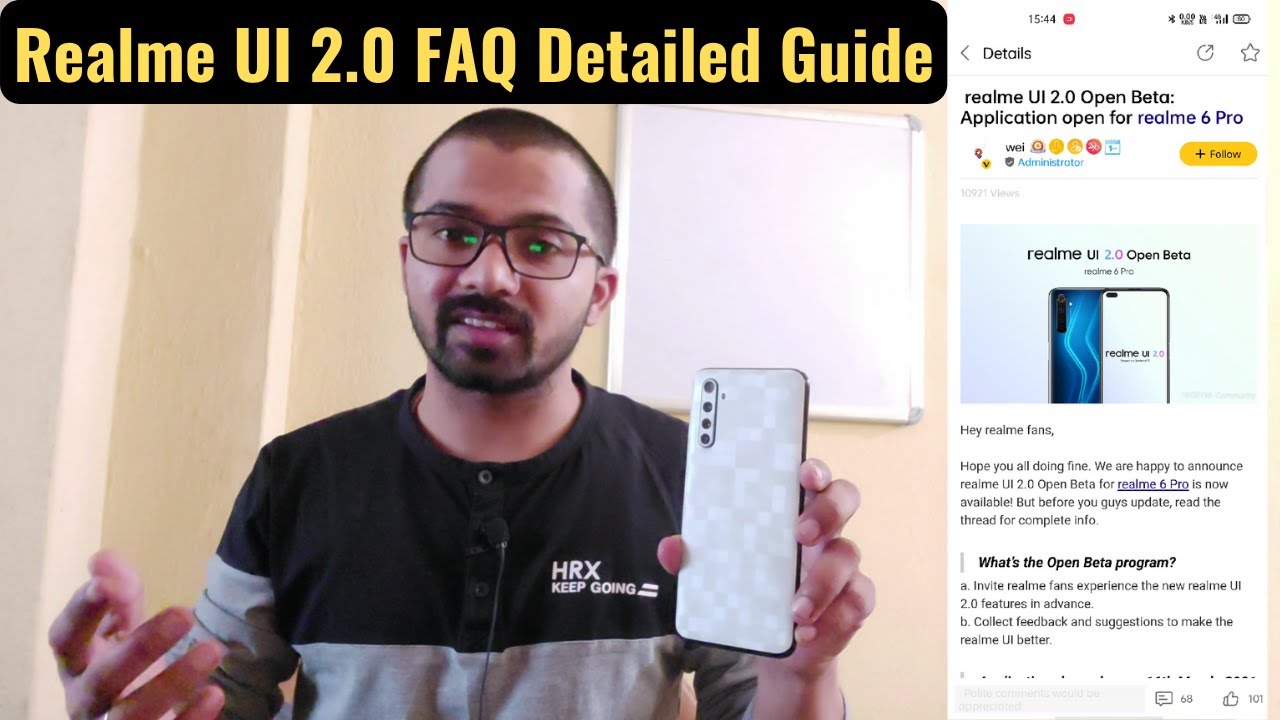Realme 6 Pro Realme UI 2 0  Open Beta Version Android 11 Update Complete Guide and FAQ