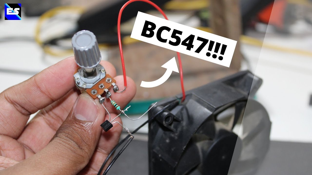 Dc motor/Fan controller using Bc547 Transistor | One Transistor Controller | Beginners Project |