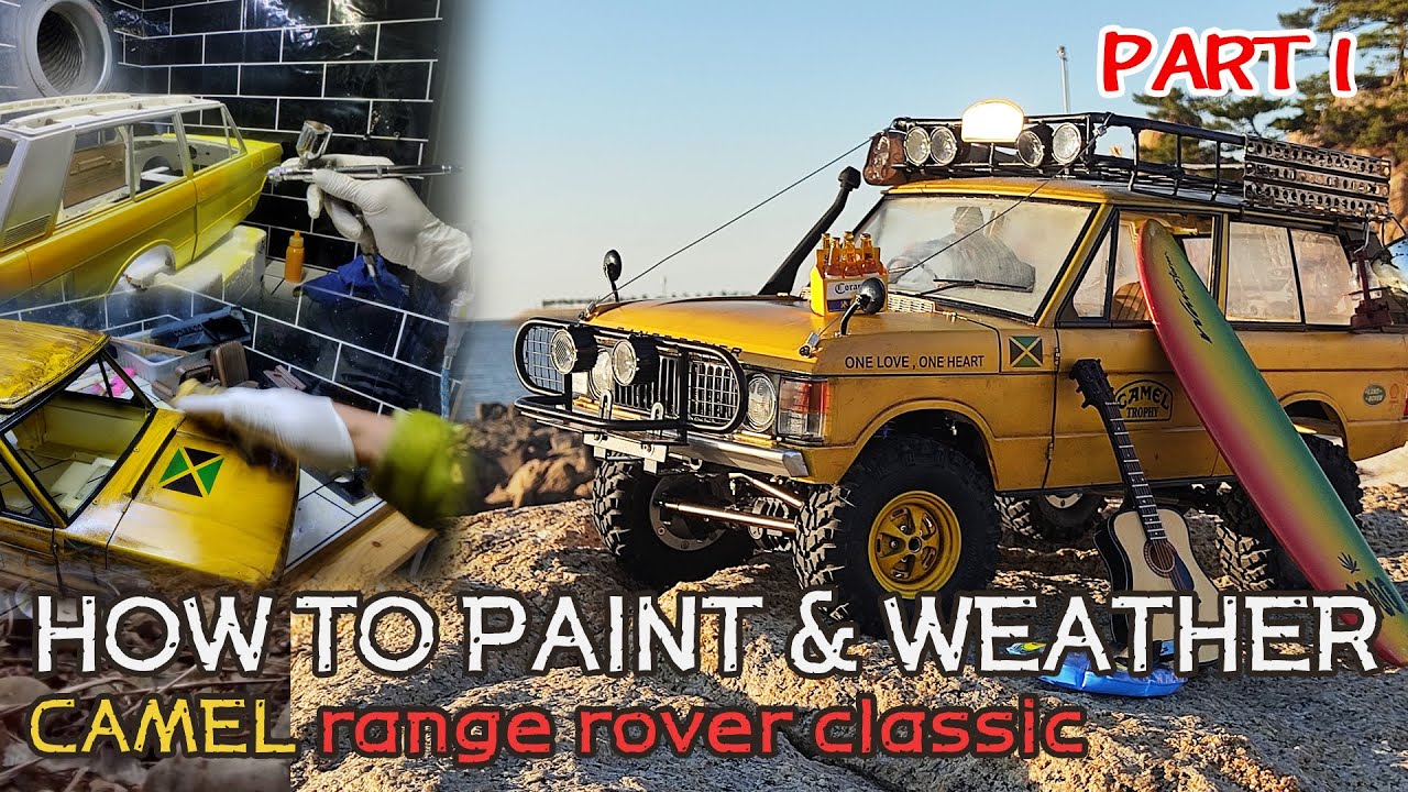range rover classic CAMEL TROPHY  도색_웨더링 (how to paint and weather) PART1  티락 섀시