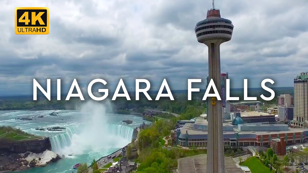 NIAGARA FALLS, CANADA / USA - A Breathtaking Aerial Journey [4K]