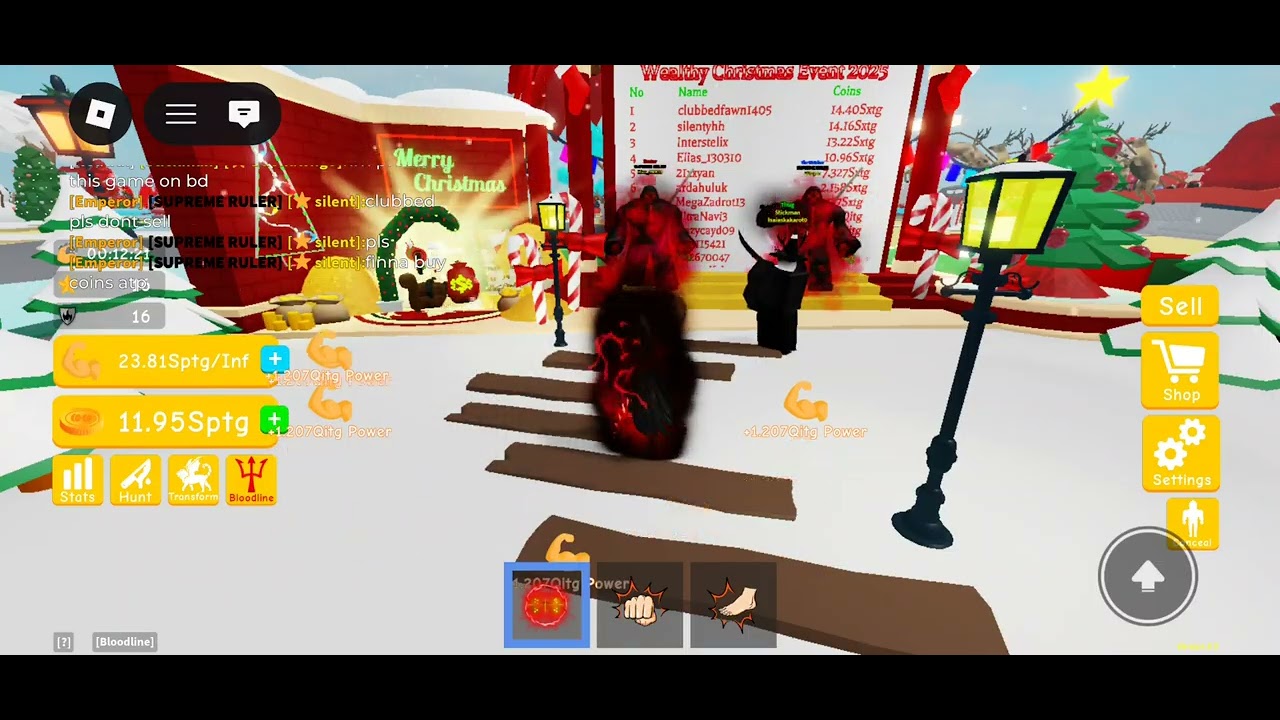 Christmas event in Lifting Simulator 