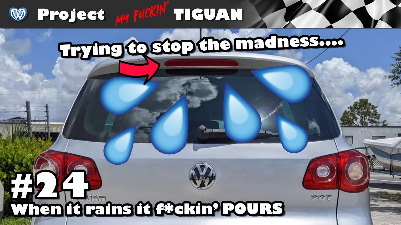 Tiguan MK1 - Water in boot/trunk - Draining the swamp - Silicon caulking to the rescue - Episode #24