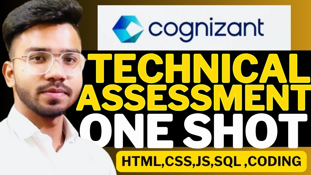 Cognizant  Technical Assessment Questions One Shot | All Questions Covered !