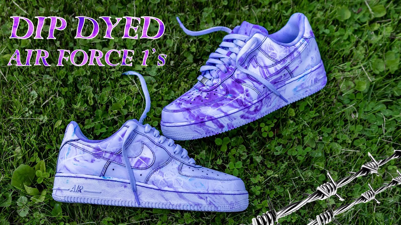 HOW TO DYE AF1's WITH SHAVING CREAM