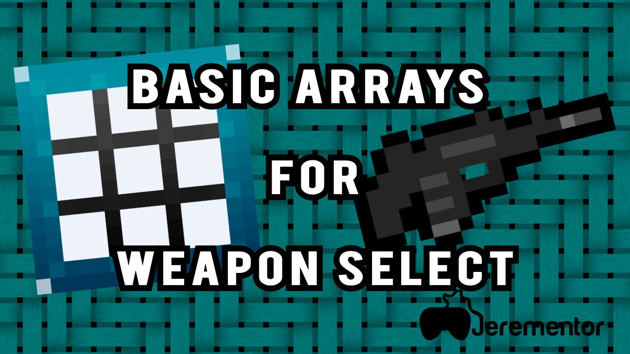 Construct 2: How to use Basic Arrays for Weapon Select! | Jerementor