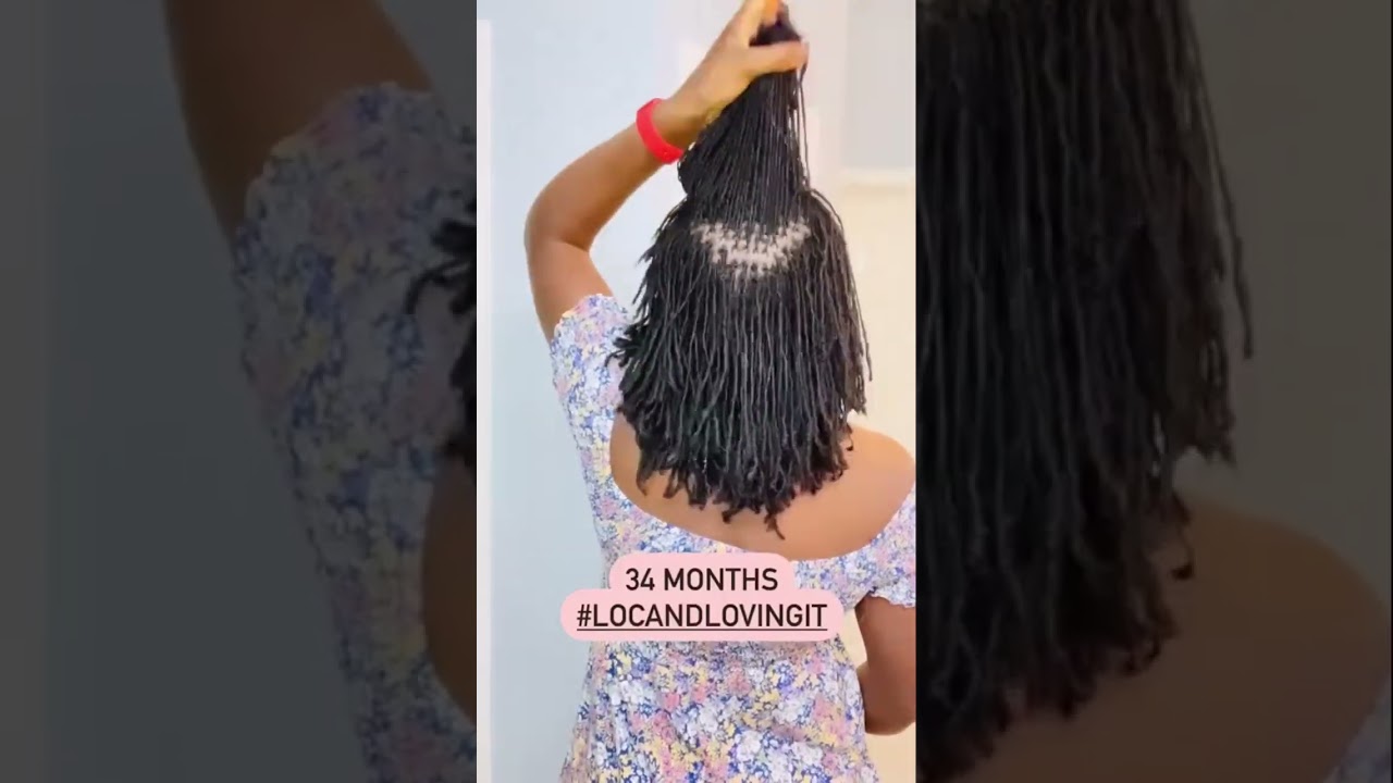 Sisterlocks|34 months Locs microlocs journey hairstyle  #naturalhair #hairstyle #shorts #fypシ #short