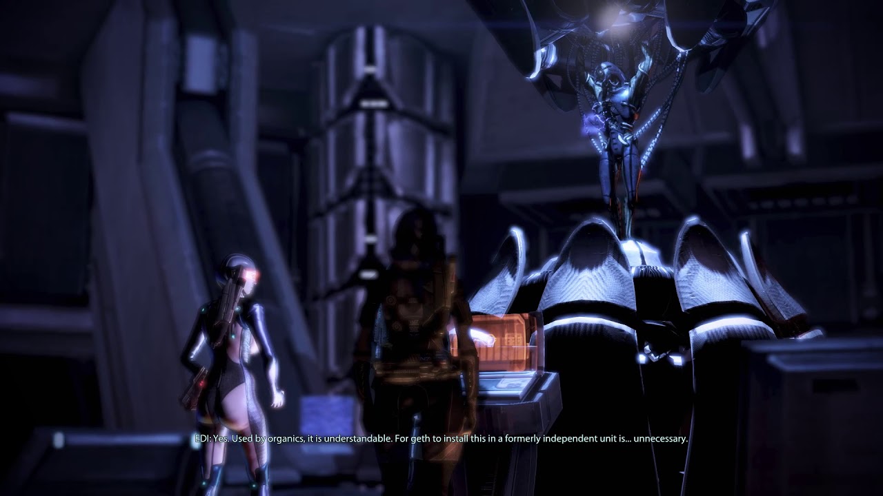 Mass Effect 3 - taking EDI to see Legion