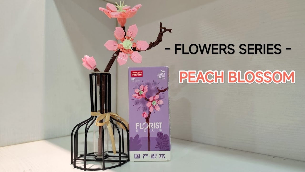Unboxing & Build Toy Micro Brick Peach Blossom Flower/ Mainan Micro Brick Flower series