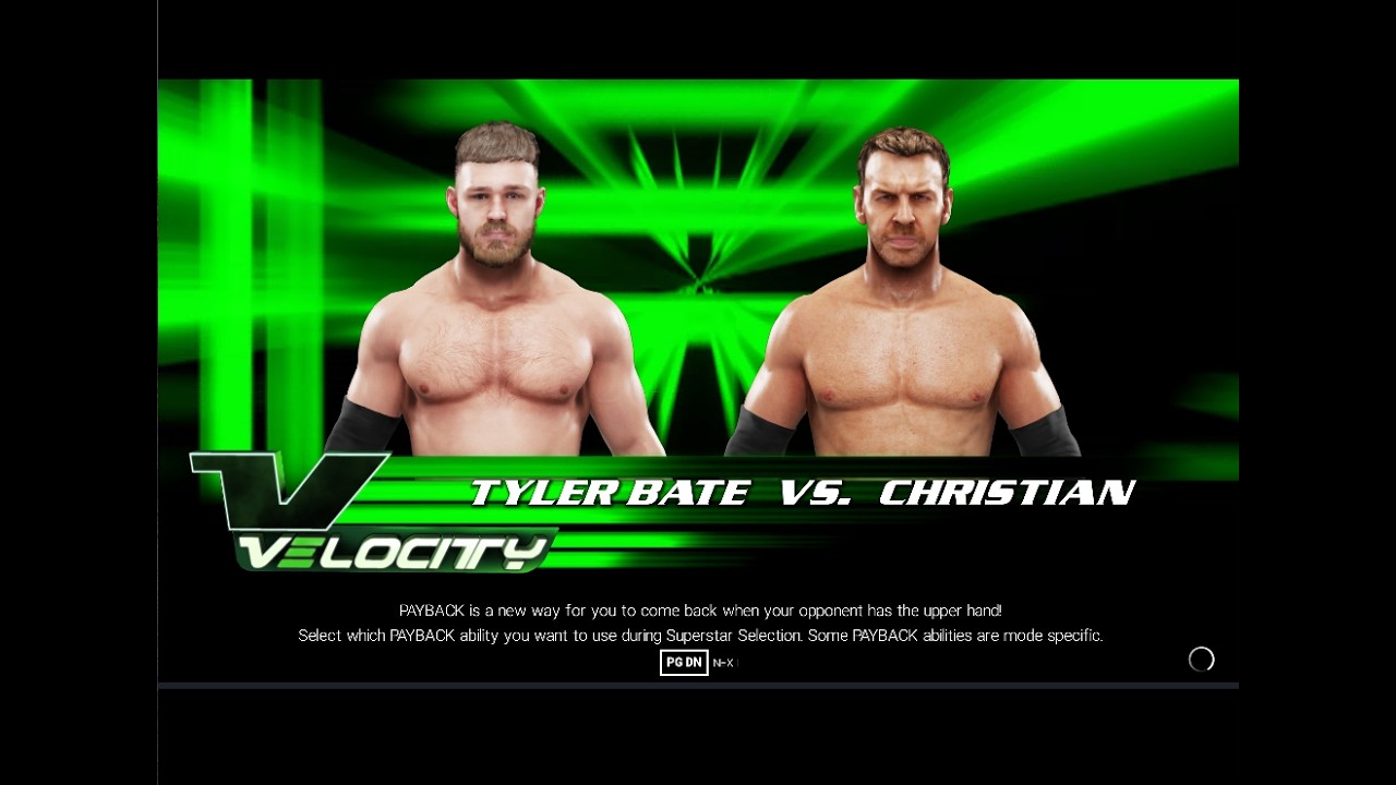 WWE  VELOCITY: TYLER BATE VS CHRISTIAN