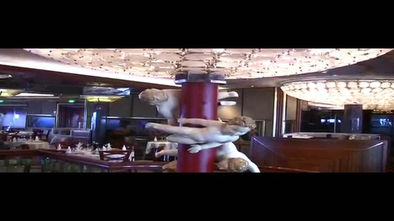 Aboard a Costa Atlantica cruise ship, inside view.