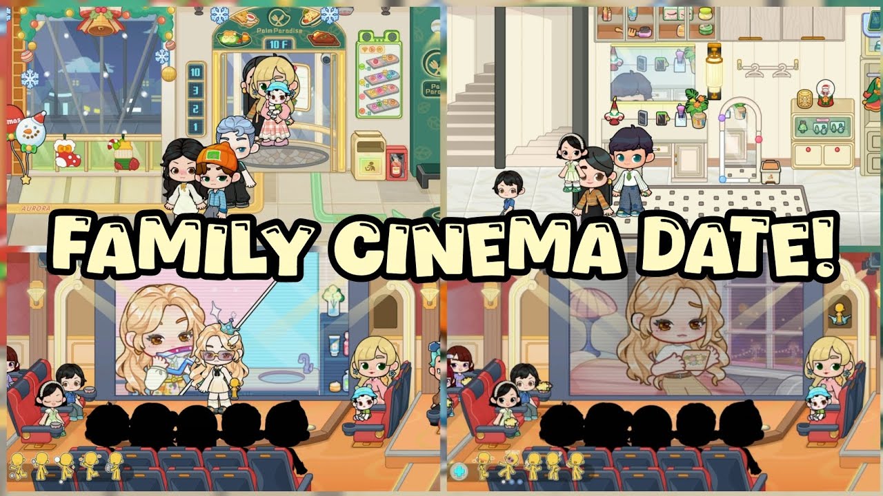 Family cinema night date| 🌝🎥🎬🎀🌷| Hazel & families cinema night | #gameworld #@crazy_clouds-yt |