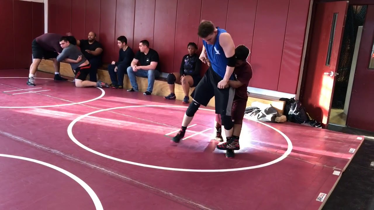 Devin Martin wrestles for Dwight Morrow High