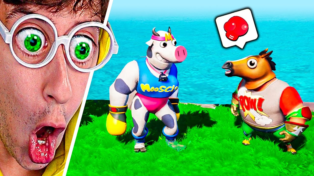 Batalla Animales SÓLO PUÑOS 👊💥!!! (🐄 VACA vs CABALLO 🐴) - Rumbleverse TEKENDO