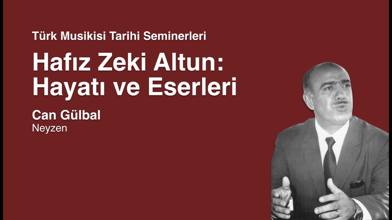 Can G&uuml;lbal | Hafız Zeki Altun Hayatı ve Eserleri