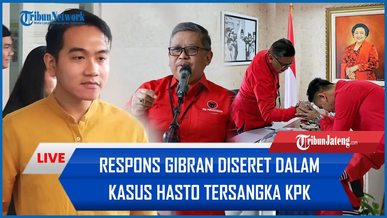 🔴 Respons Gibran Diseret dalam Kasus Hasto Tersangka KPK, Jokowi Beri Pesan ke Hasto