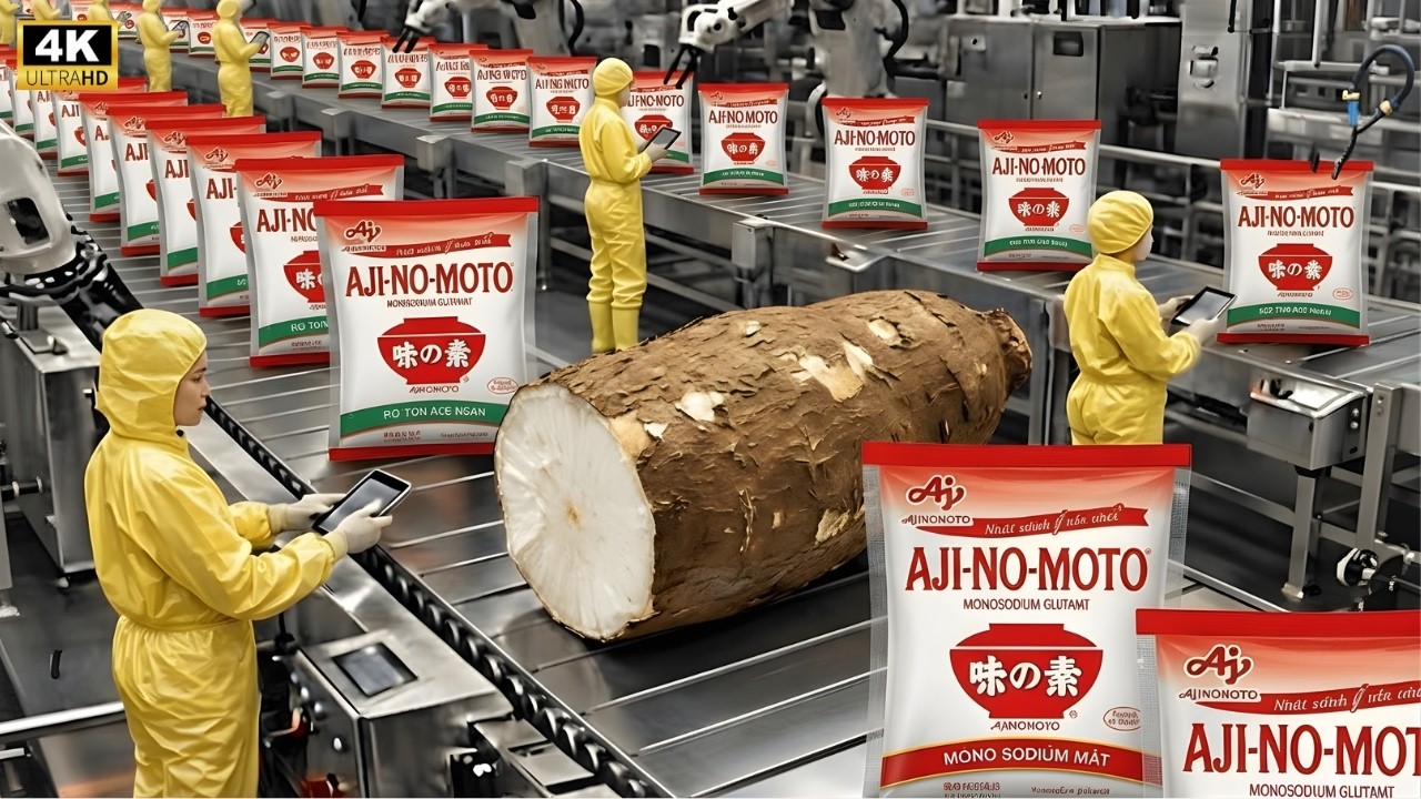 Inside Japan's Giant Ajinomoto Factory: The echnology for Producing MSG from Cassava (Full process)